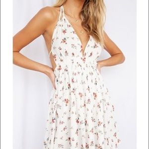Forever 21 Crinkle Woven Mini Floral Dress